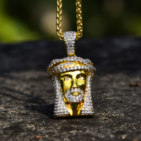 DBZ 14K Gold Dog Tag Jesus - Jeupeter