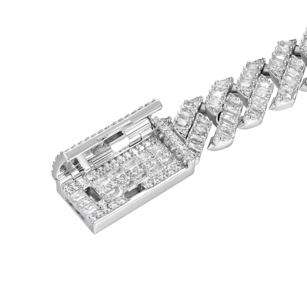12mm Emerald Cut Prong Bracelet - Jeupeter