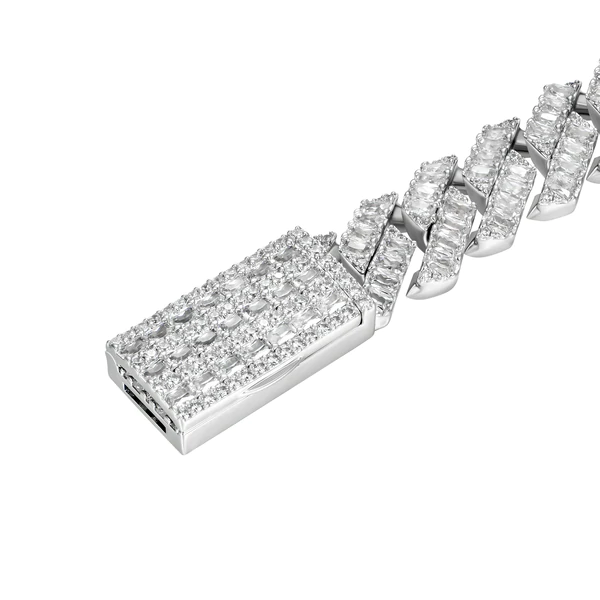 12mm Emerald Cut Prong Bracelet - Jeupeter