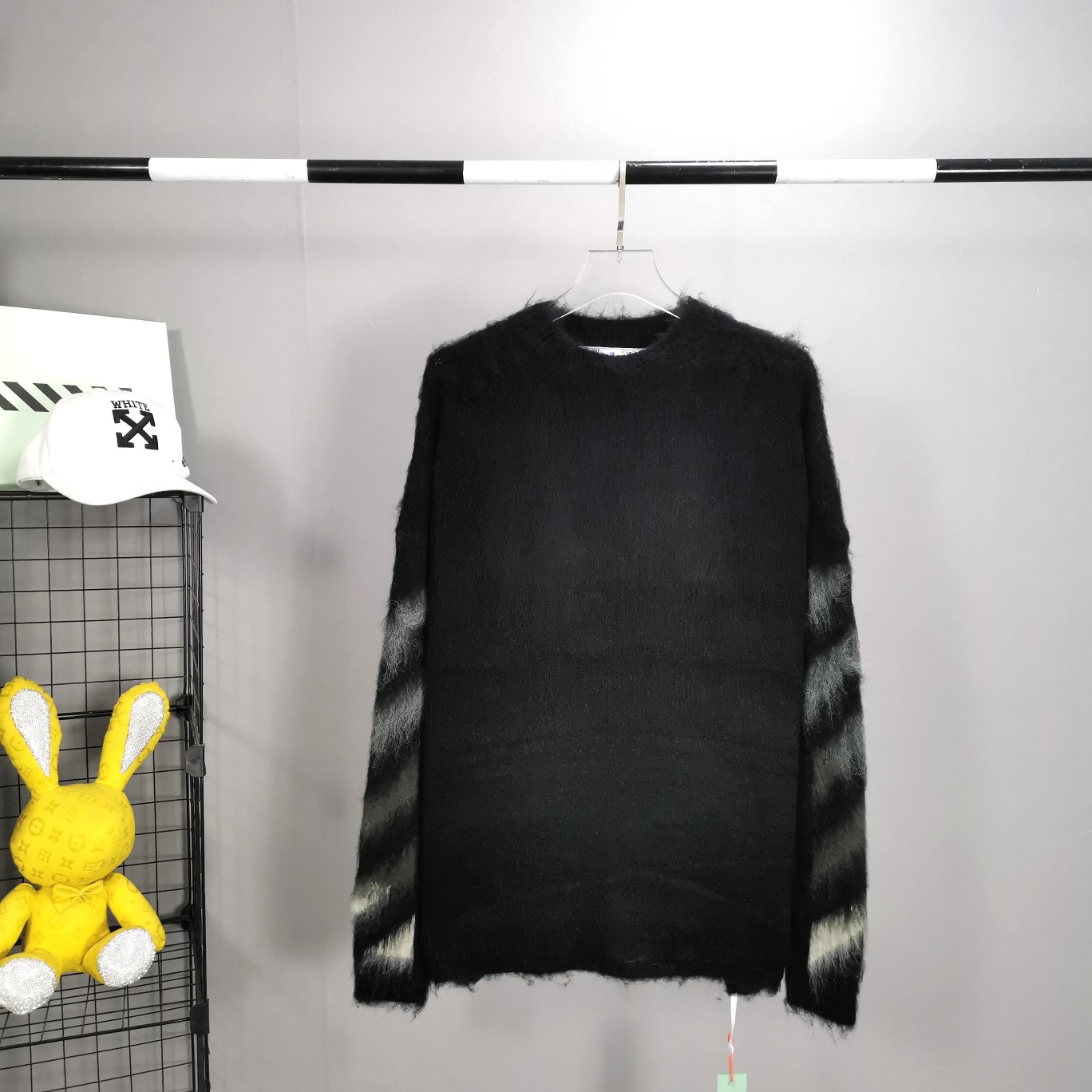 Off White Brushed Mohair Knitwear - Jeupeter