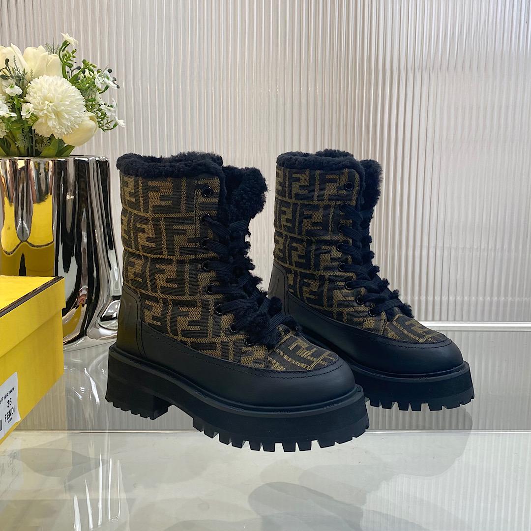Fendi Signature Biker Boots - Jeupeter
