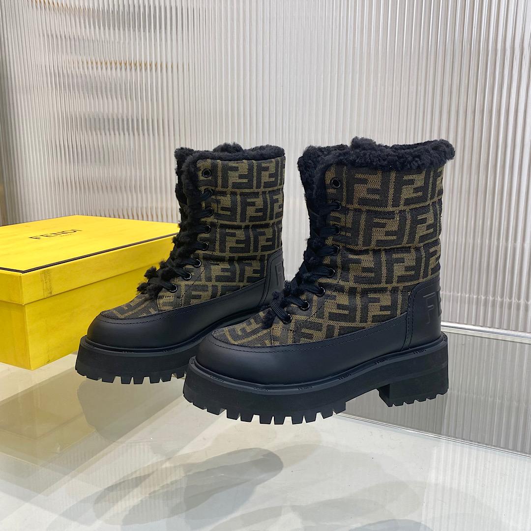 Fendi Signature Biker Boots - Jeupeter