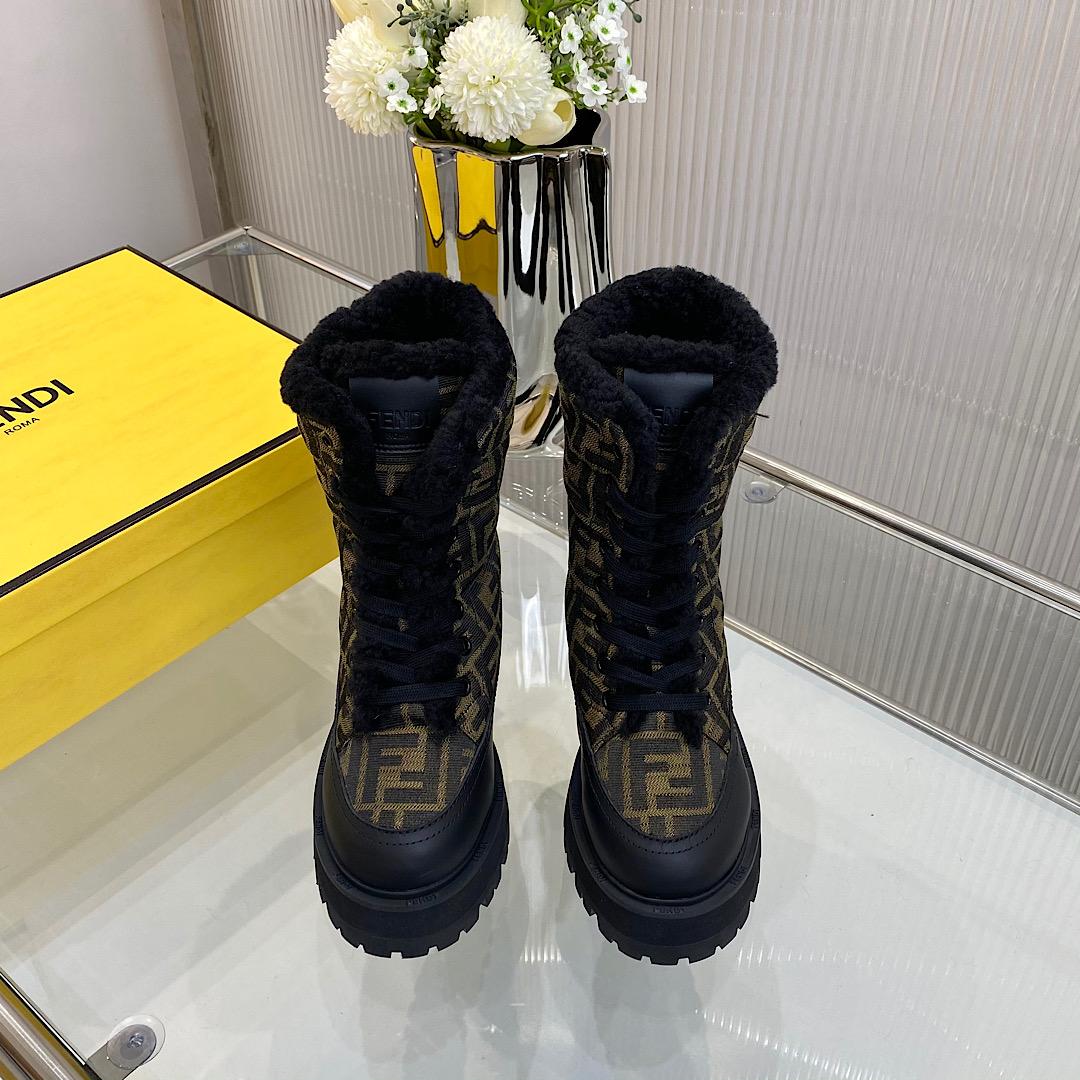 Fendi Signature Biker Boots - Jeupeter