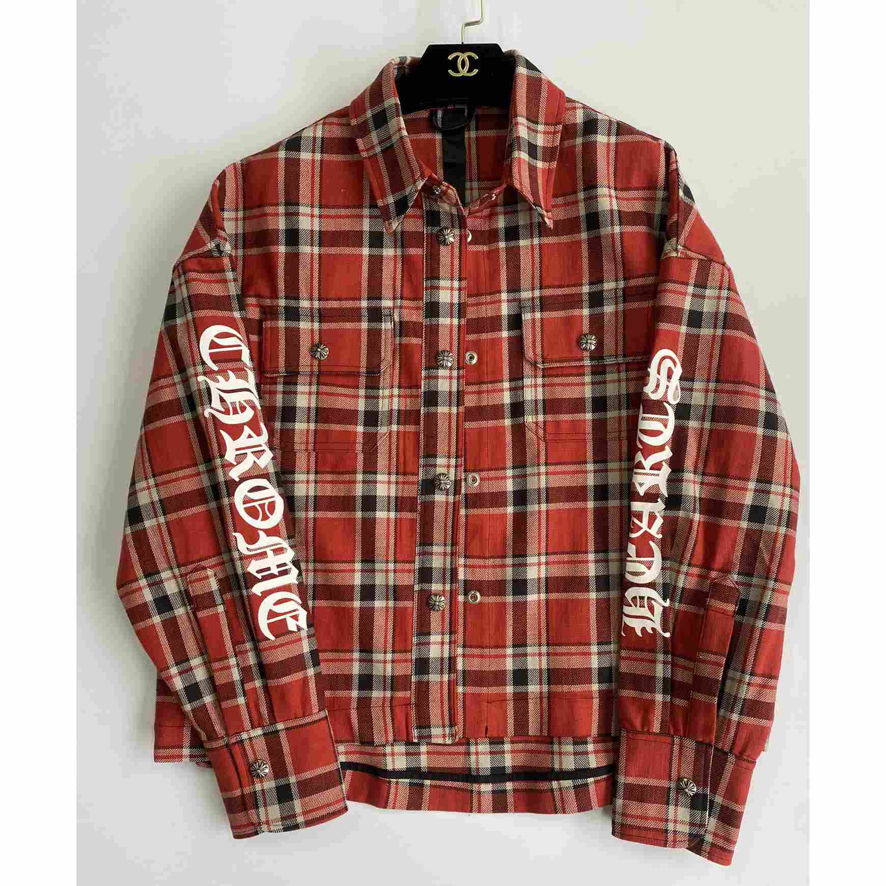 Chrome Heart Check Cotton Poplin Shirt  - Jeupeter