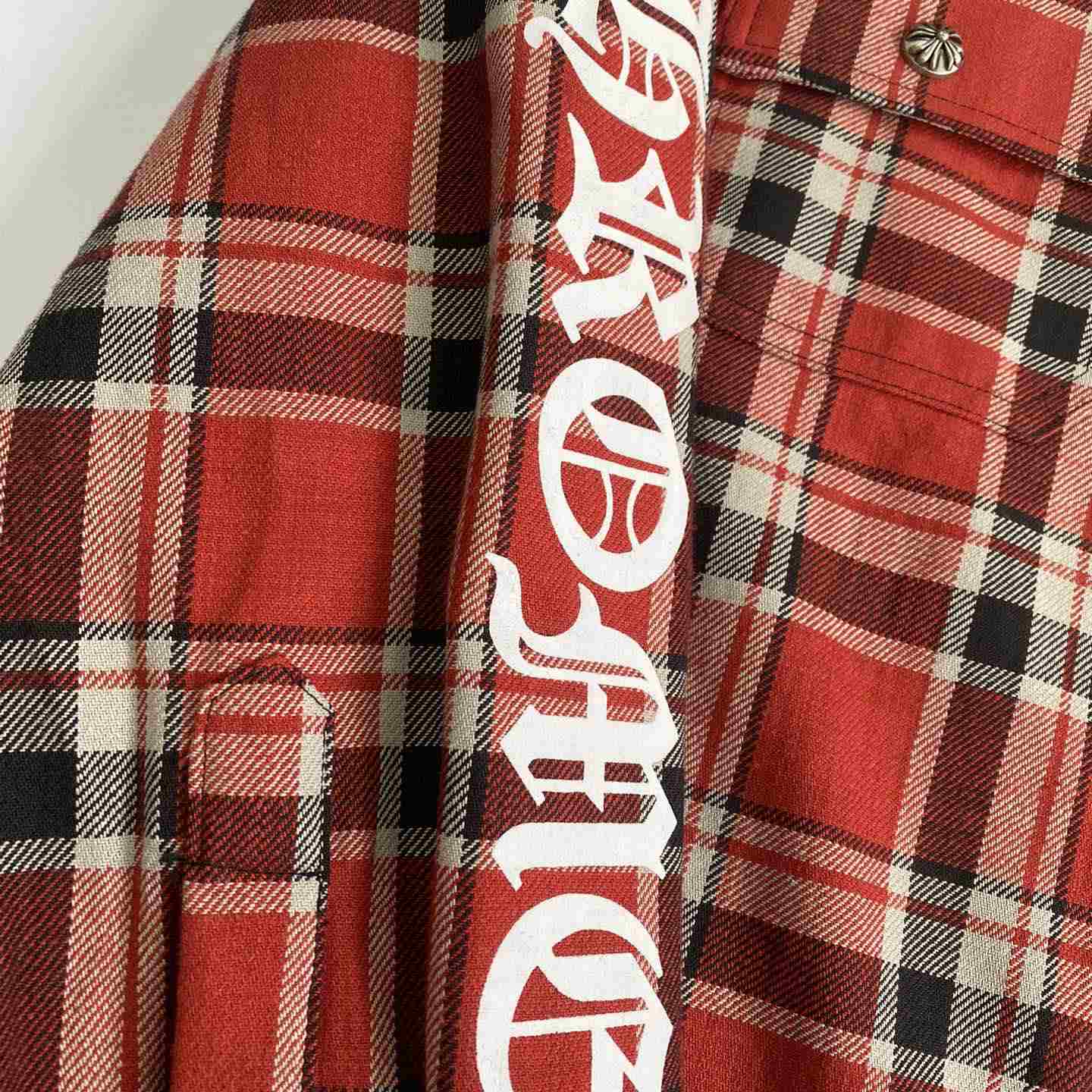 Chrome Heart Check Cotton Poplin Shirt  - Jeupeter