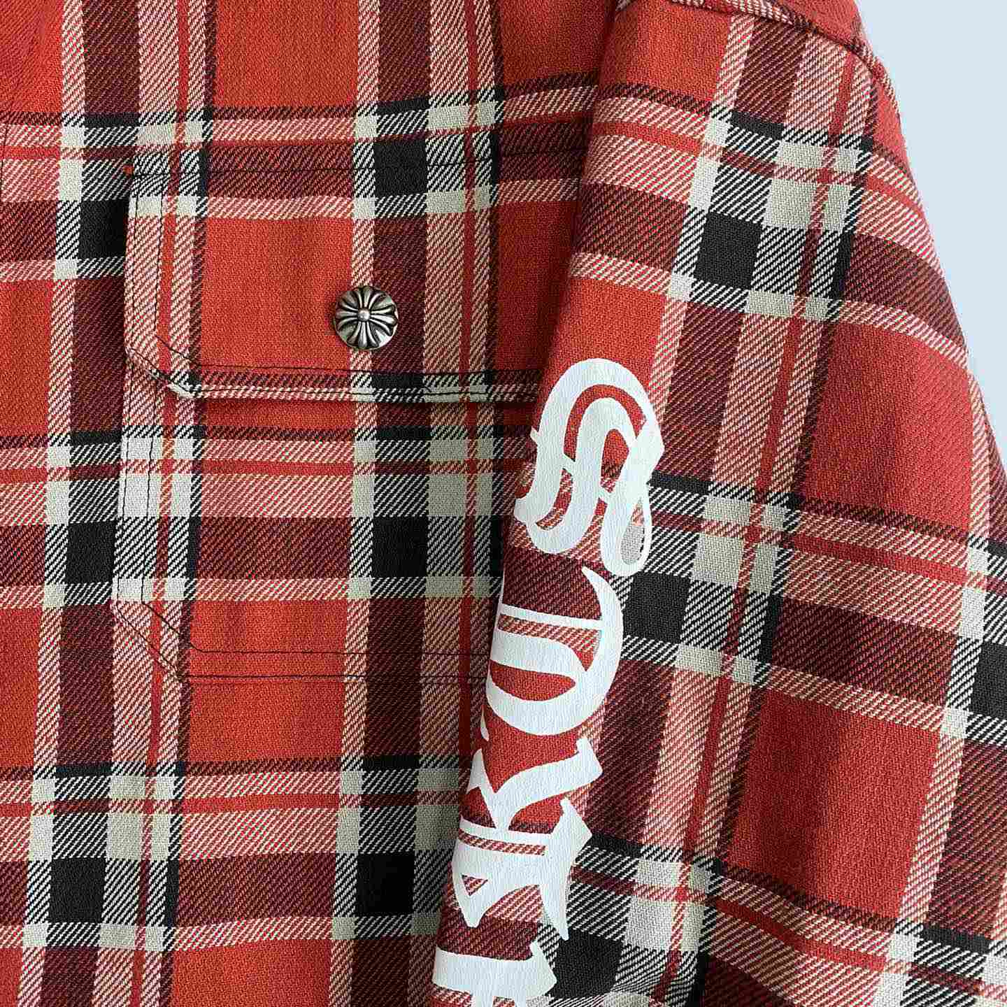 Chrome Heart Check Cotton Poplin Shirt  - Jeupeter