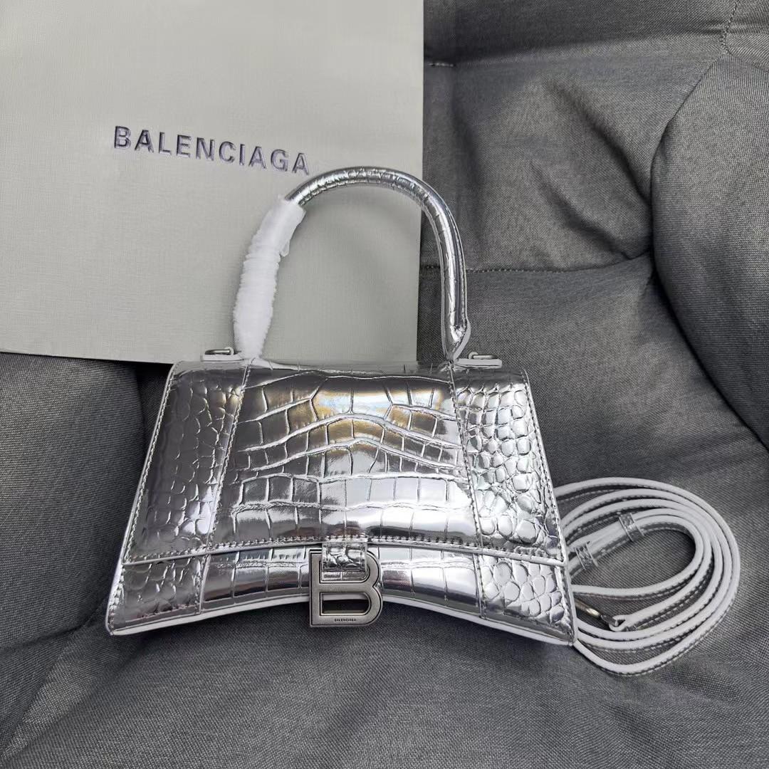 Balenciaga Hourglass XS Embossed Handbag (23-15-10cm) - Jeupeter