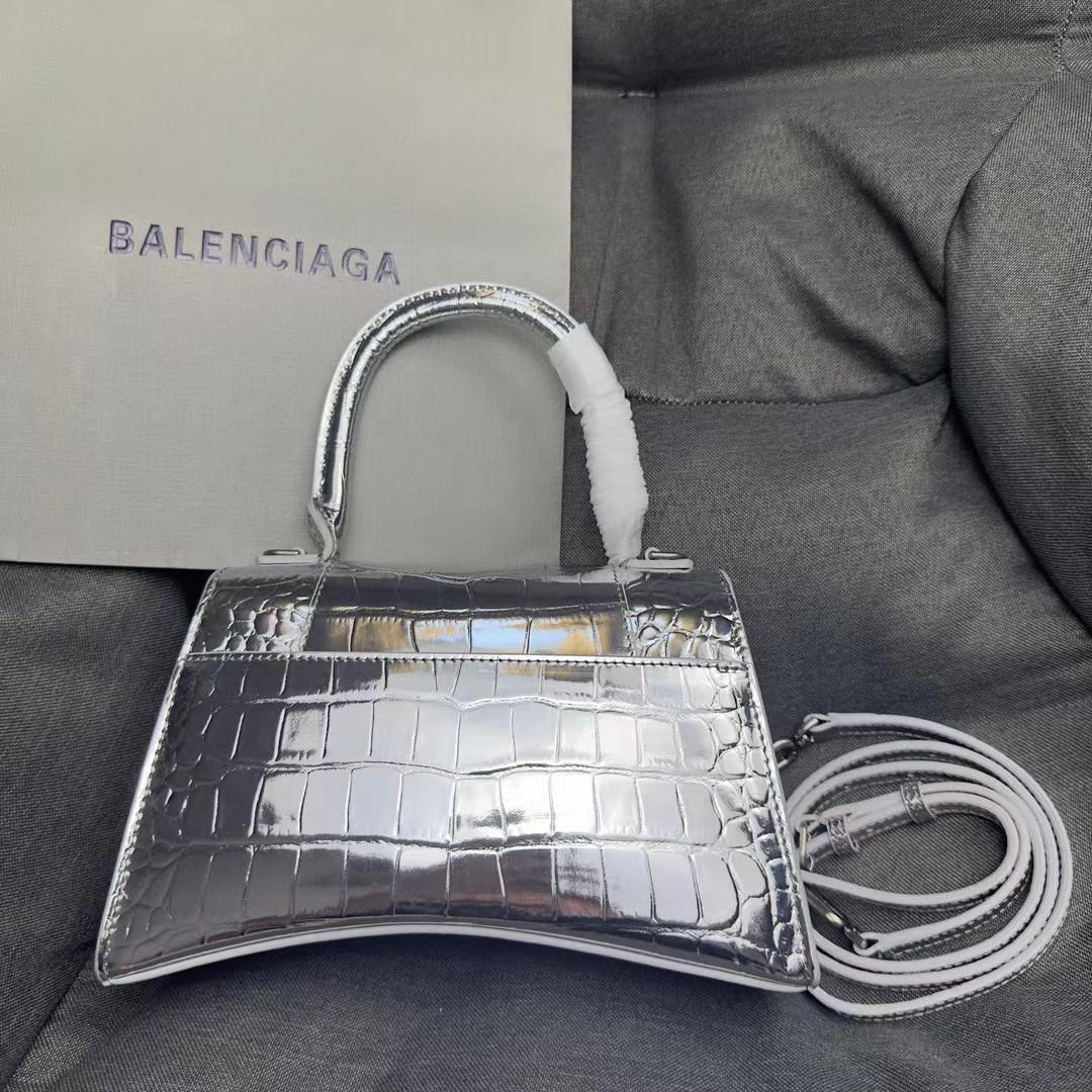 Balenciaga Hourglass XS Embossed Handbag (23-15-10cm) - Jeupeter