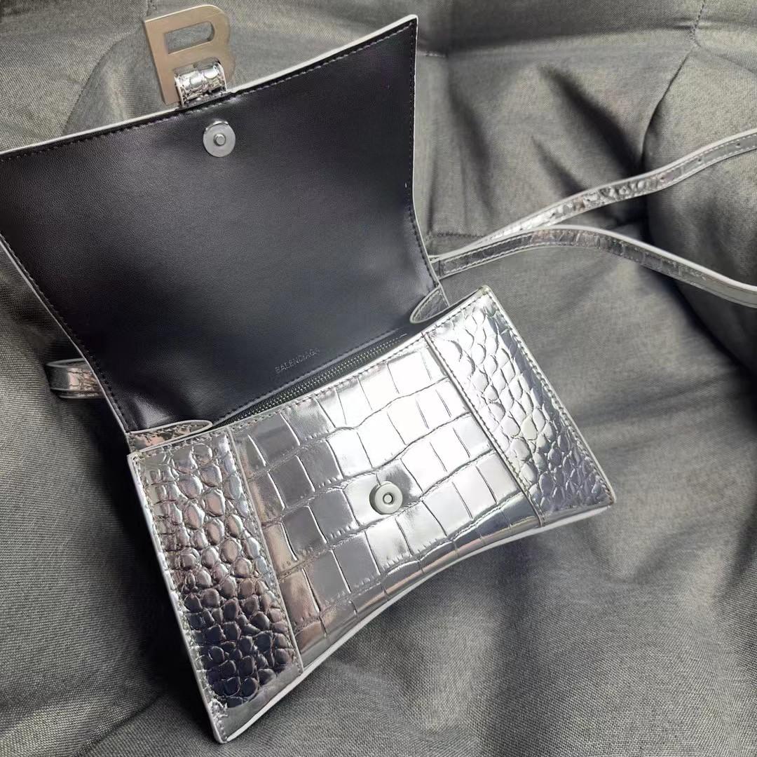 Balenciaga Hourglass XS Embossed Handbag (23-15-10cm) - Jeupeter