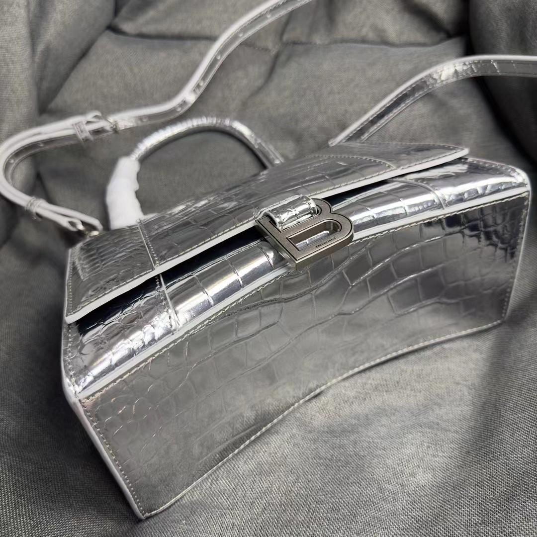 Balenciaga Hourglass XS Embossed Handbag (23-15-10cm) - Jeupeter