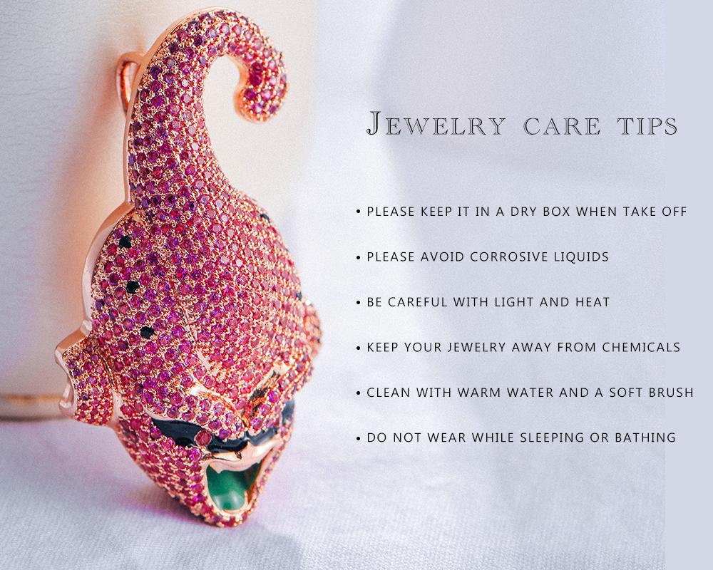 Rose Gold Kid Buu Pendant - Jeupeter