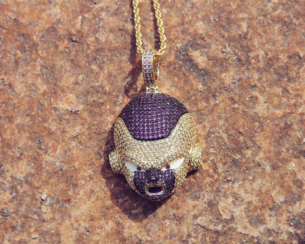 14K Gold Iced Frieza Pendant - Jeupeter